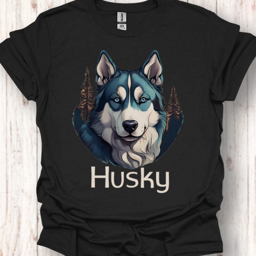 Husky met rasnaam T‑shirt
