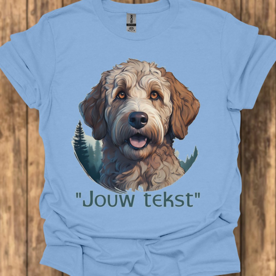 Labradoodle "jouw tekst" T‑shirt