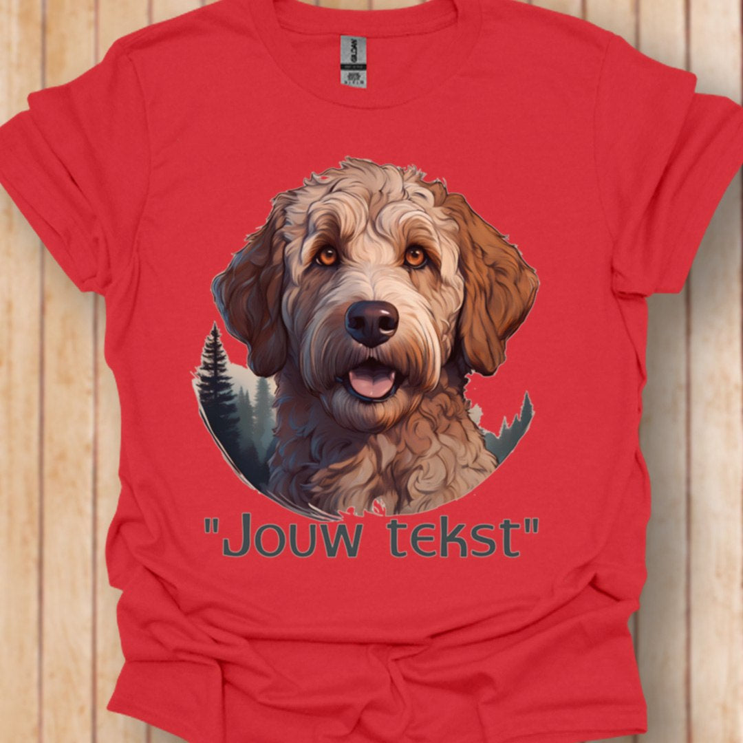 Labradoodle "jouw tekst" T‑shirt