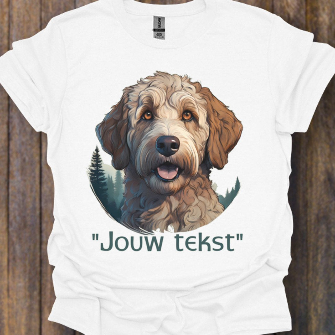 Labradoodle "jouw tekst" T‑shirt
