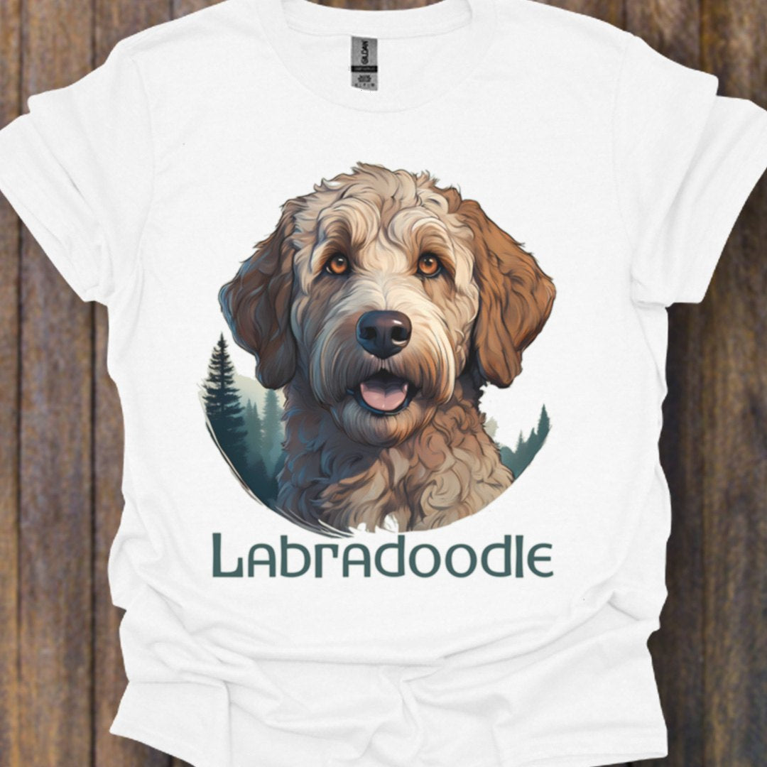 Labradoodle met rasnaam T‑shirt