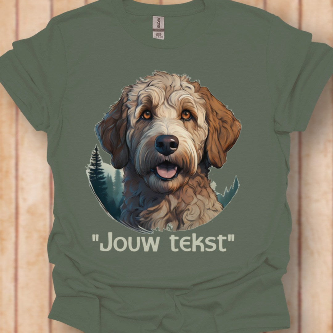 Labradoodle "jouw tekst" T‑shirt