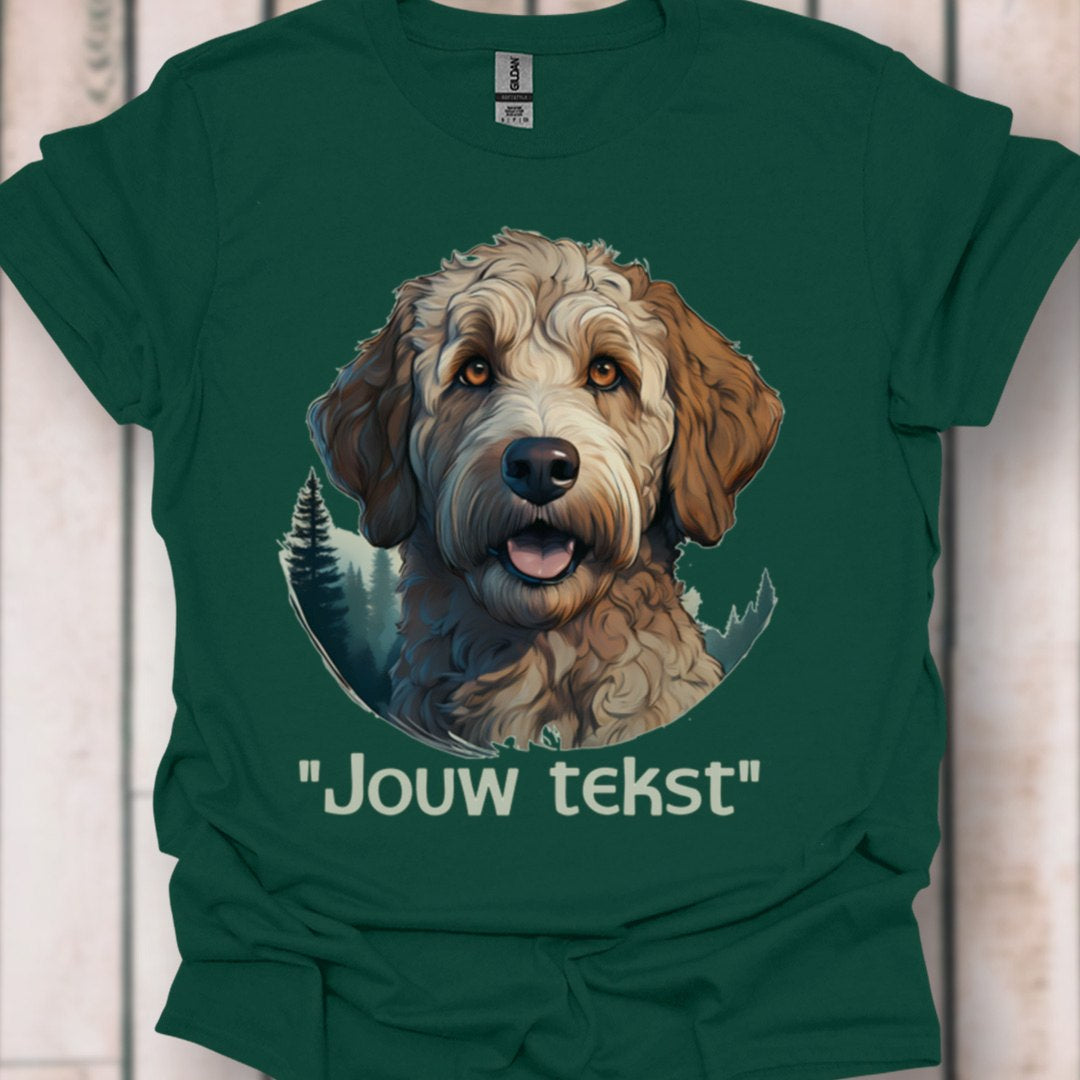 Labradoodle "jouw tekst" T‑shirt