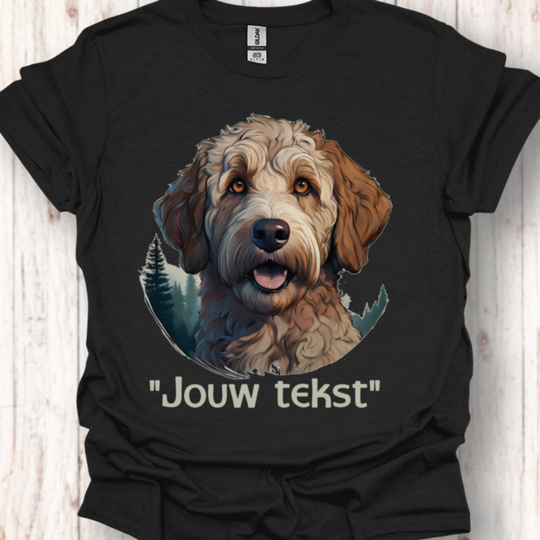 Labradoodle "jouw tekst" T‑shirt