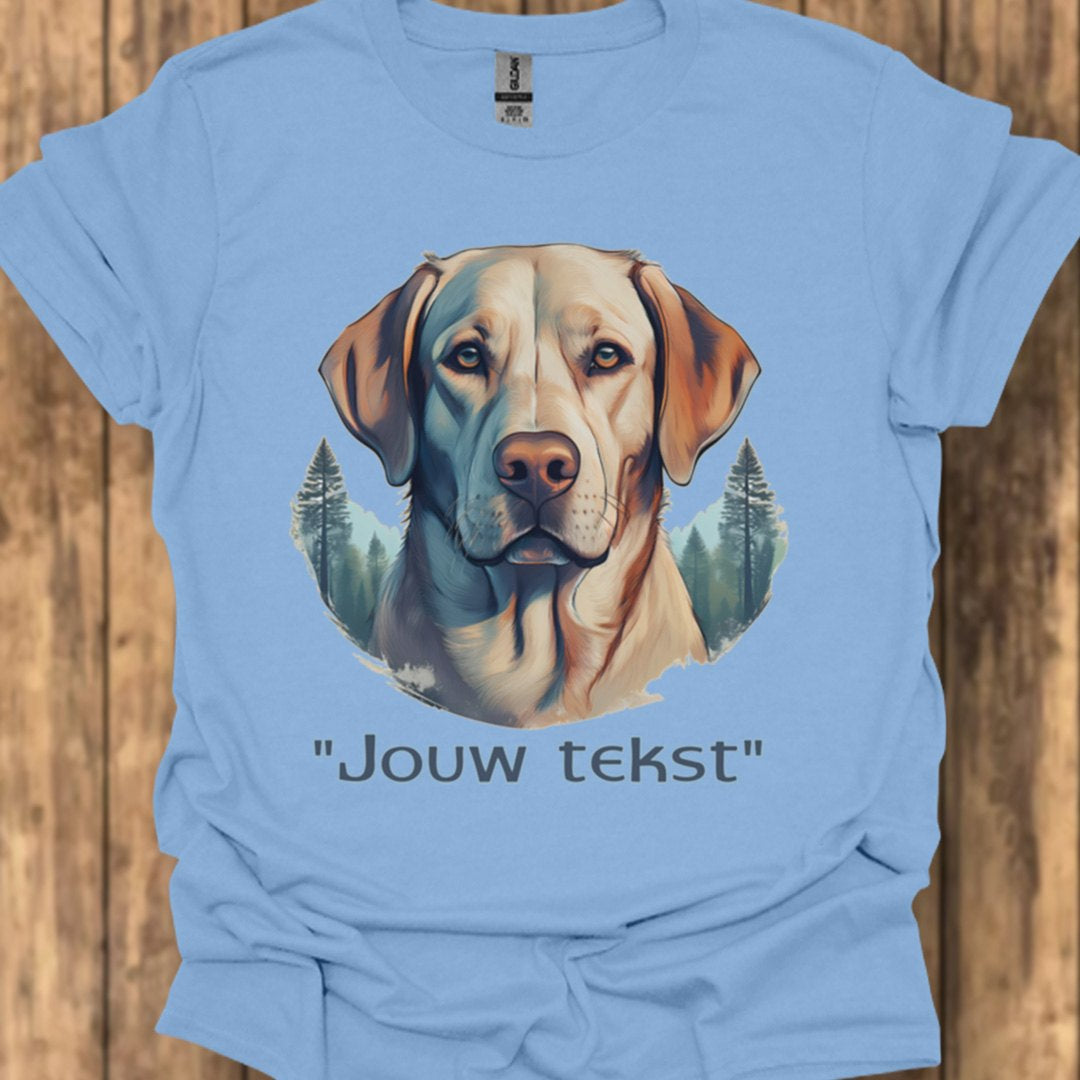 Labrador "jouw tekst" T‑shirt