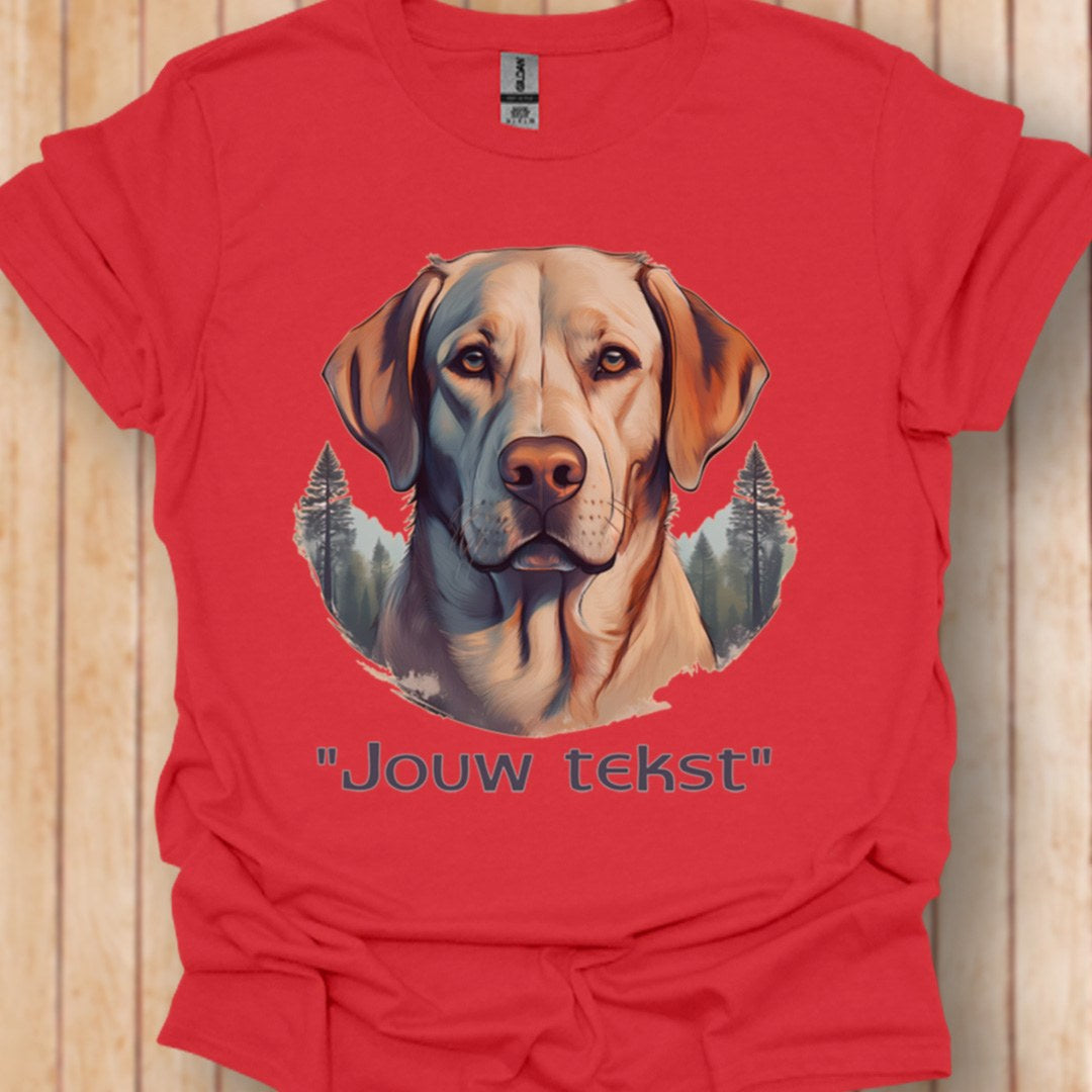 Labrador "jouw tekst" T‑shirt