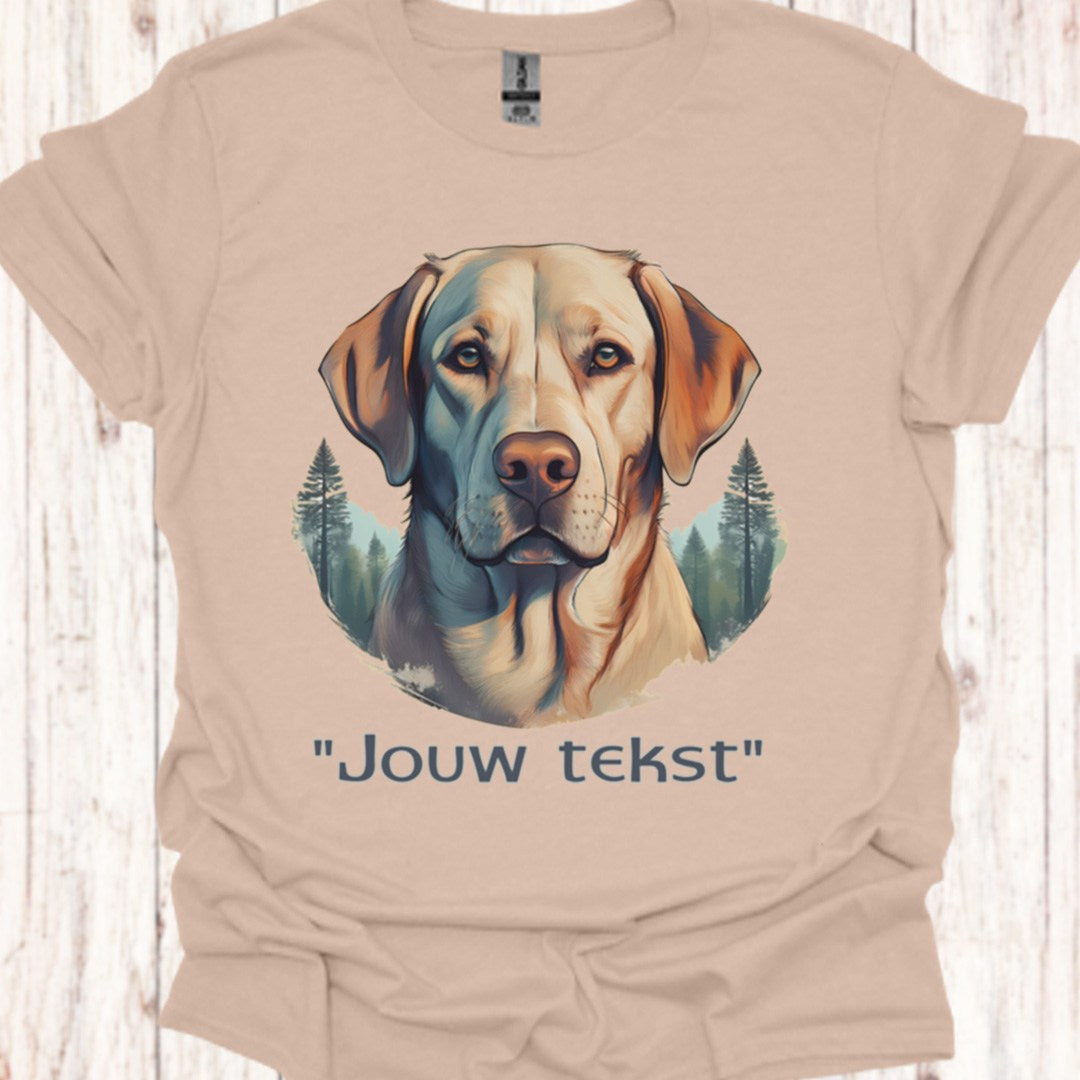 Labrador "jouw tekst" T‑shirt