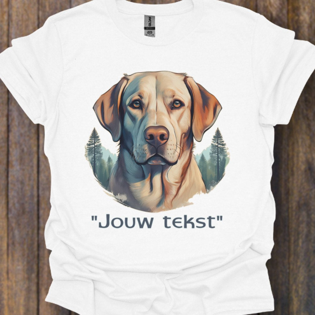 Labrador "jouw tekst" T‑shirt