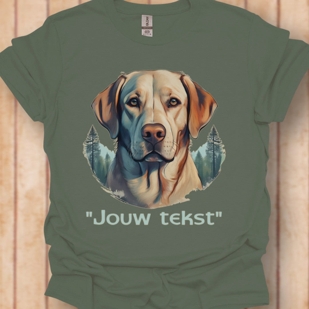 Labrador "jouw tekst" T‑shirt