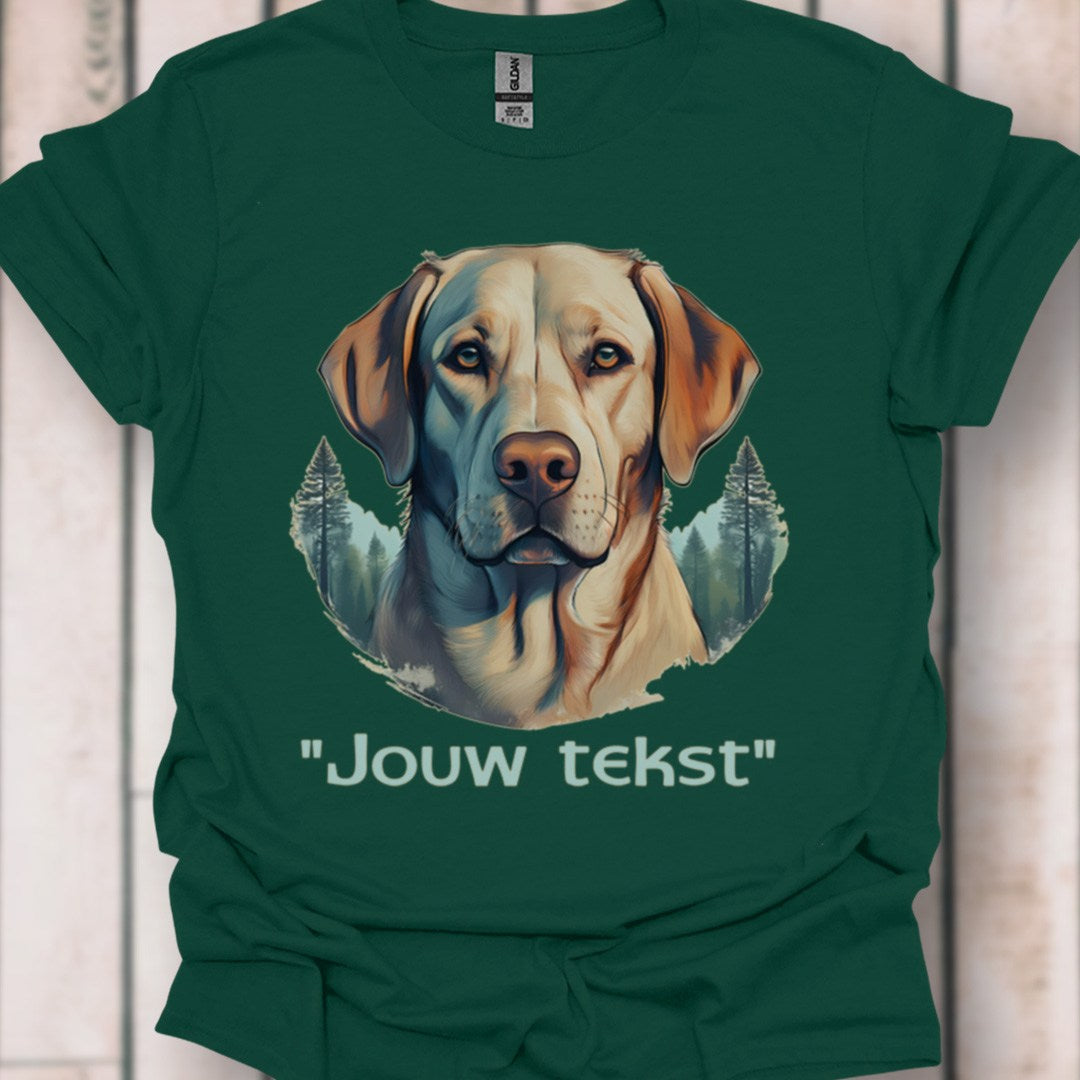 Labrador "jouw tekst" T‑shirt