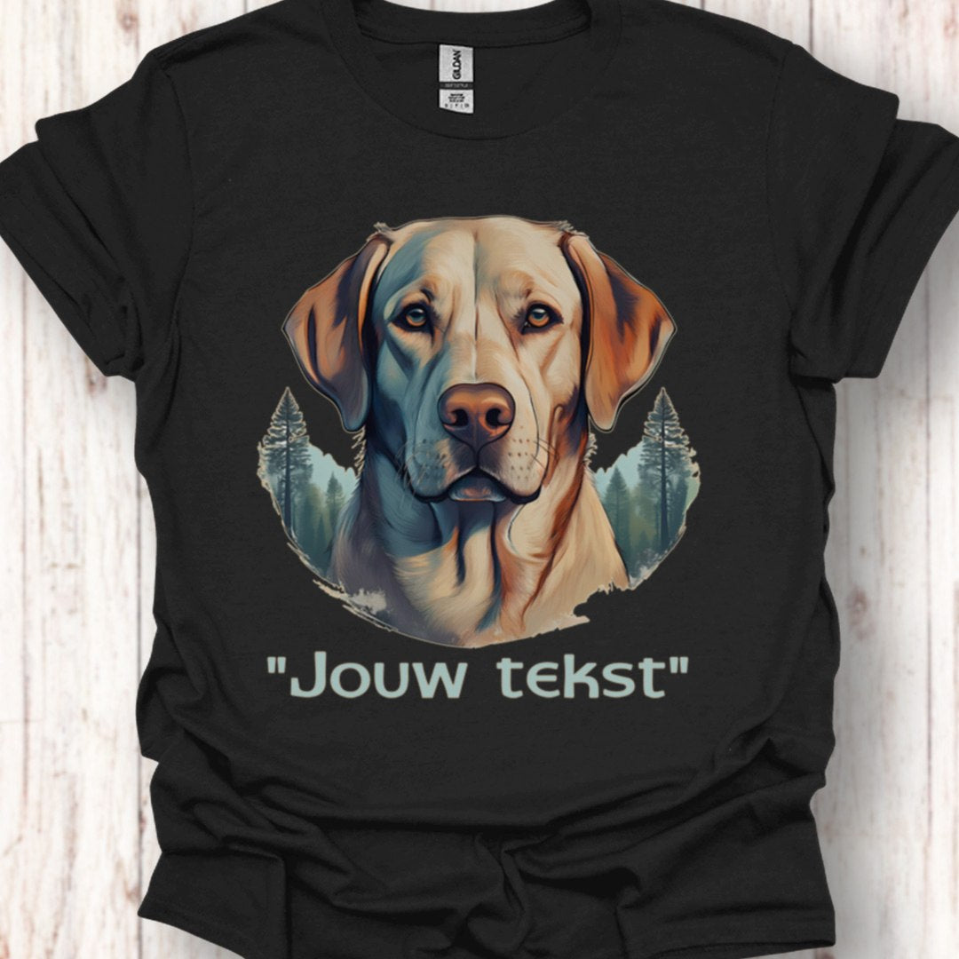 Labrador "jouw tekst" T‑shirt