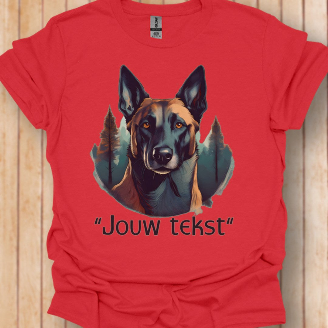 Mechelse herder "jouw tekst" T‑shirt