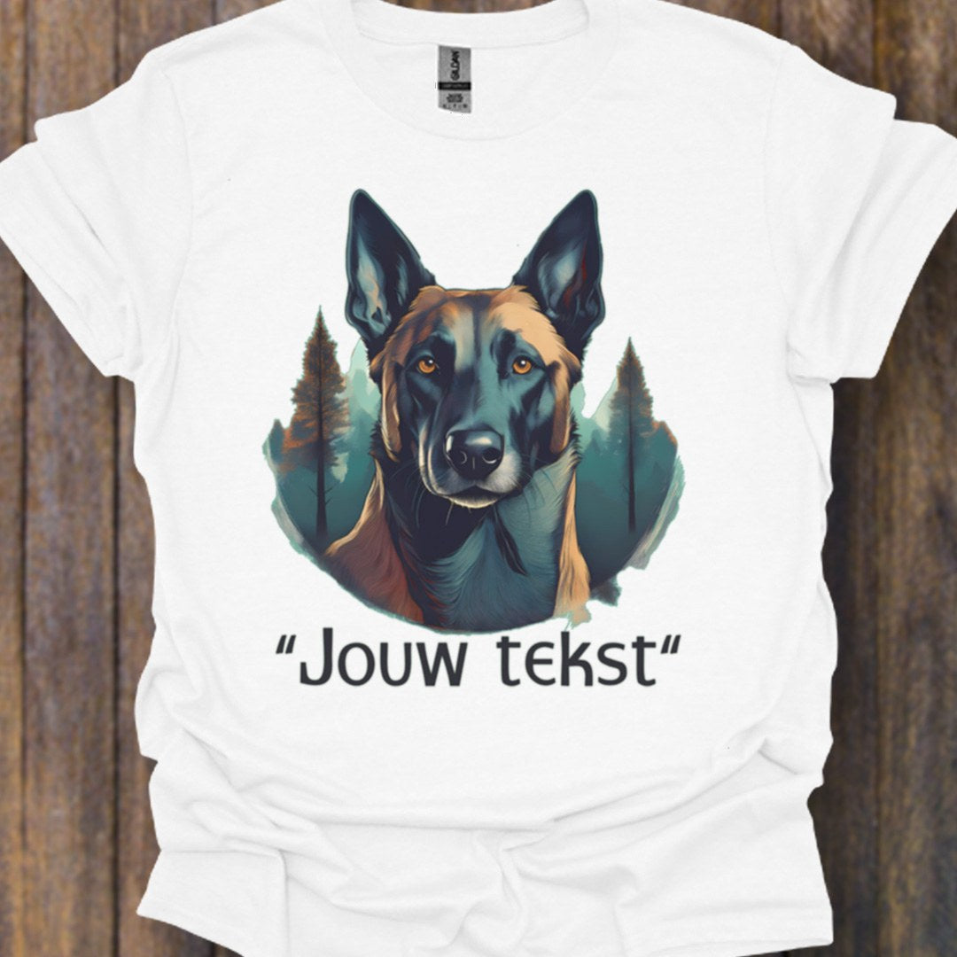 Mechelse herder "jouw tekst" T‑shirt