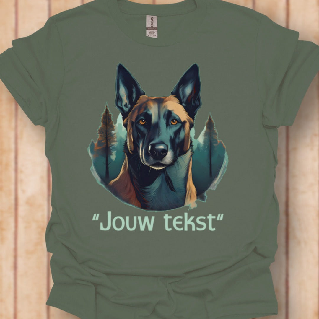 Mechelse herder "jouw tekst" T‑shirt