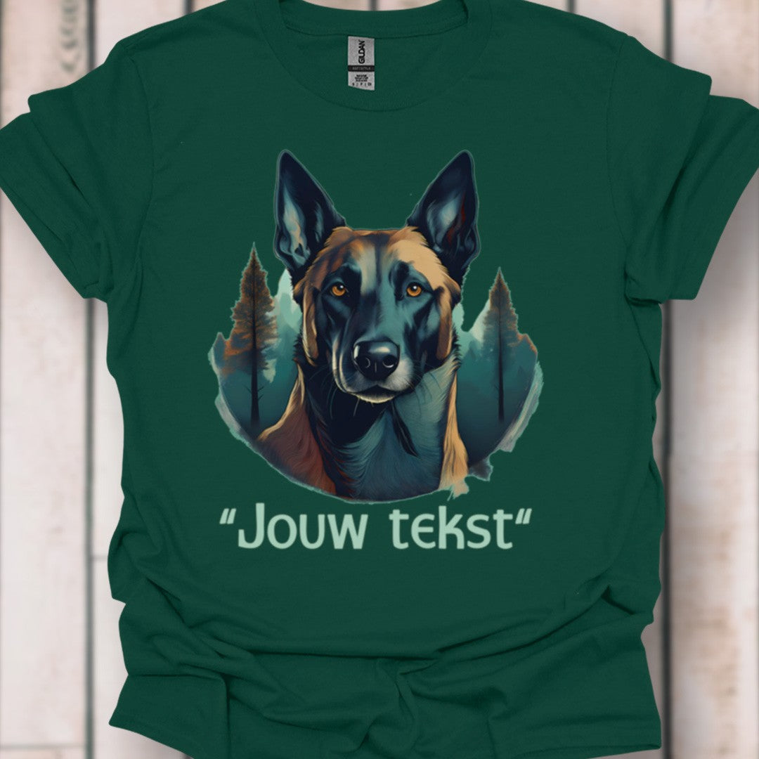Mechelse herder "jouw tekst" T‑shirt