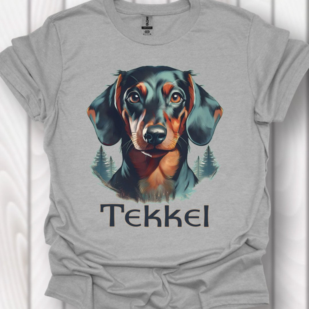 Tekkel met rasnaam T‑shirt