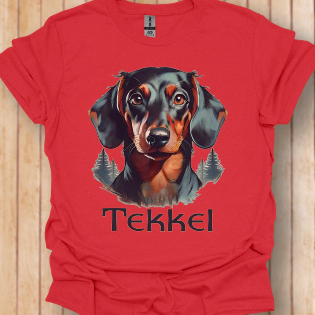 Tekkel met rasnaam T‑shirt