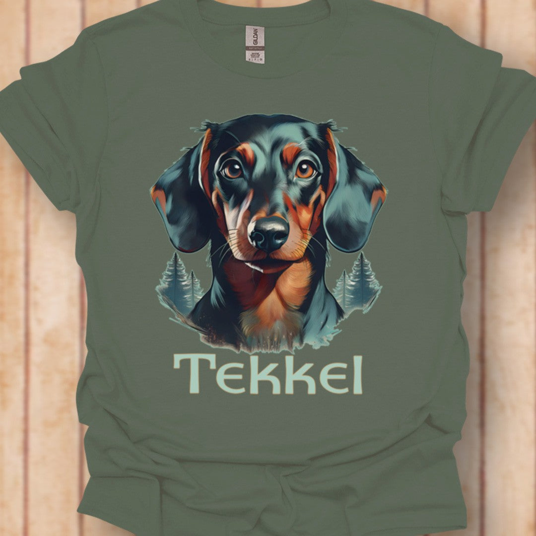 Tekkel met rasnaam T‑shirt