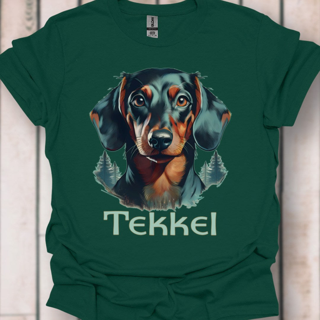 Tekkel met rasnaam T‑shirt