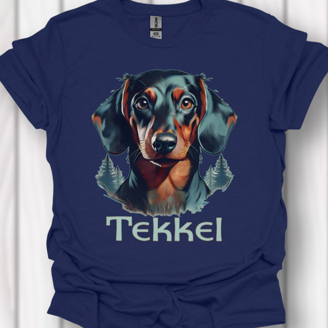 Tekkel met rasnaam T‑shirt
