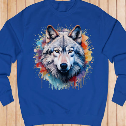 Wolf splash sweatshirt