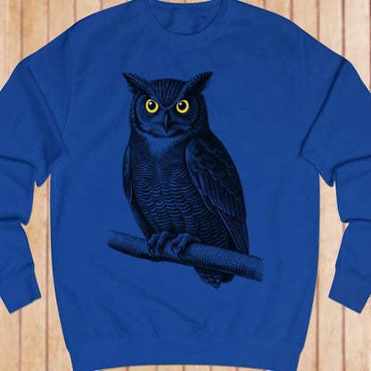 Wise black owl sweatshirt