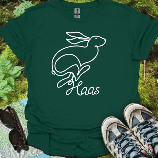 Hare line drawing white timeless T-shirt