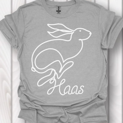 Hare line drawing white timeless T-shirt