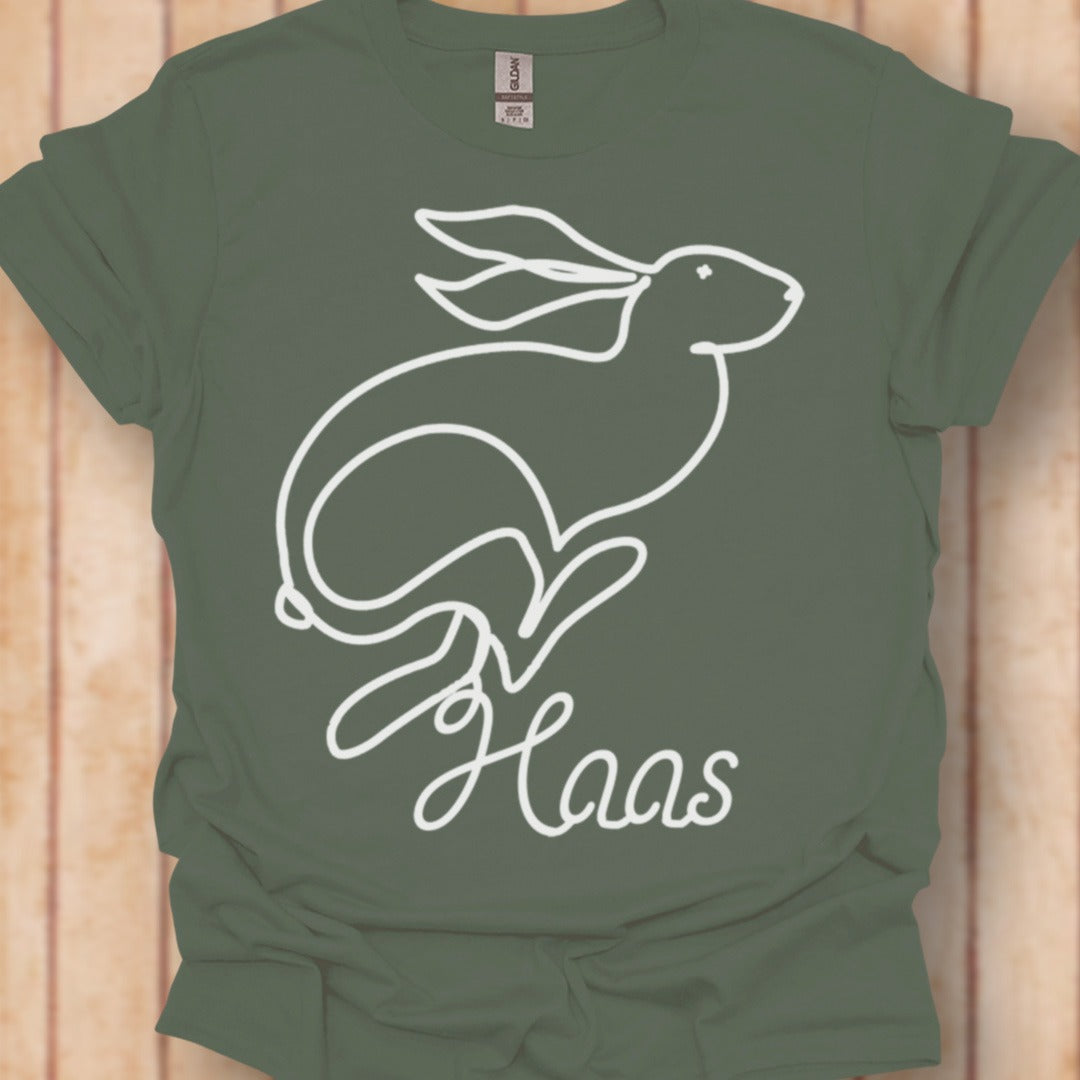 Hare line drawing white timeless T-shirt