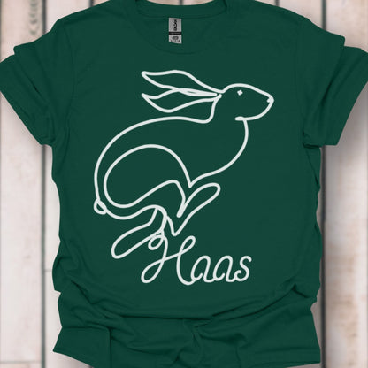 Hare line drawing white timeless T-shirt