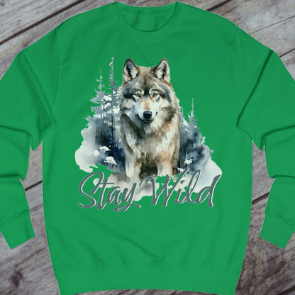 Wolf Stay Wild sweatshirt
