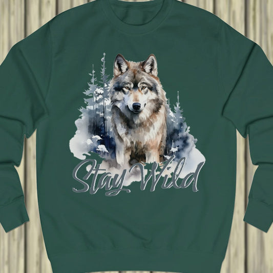 Wolf Stay Wild sweatshirt