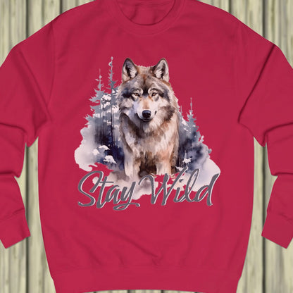 Wolf Stay Wild sweatshirt