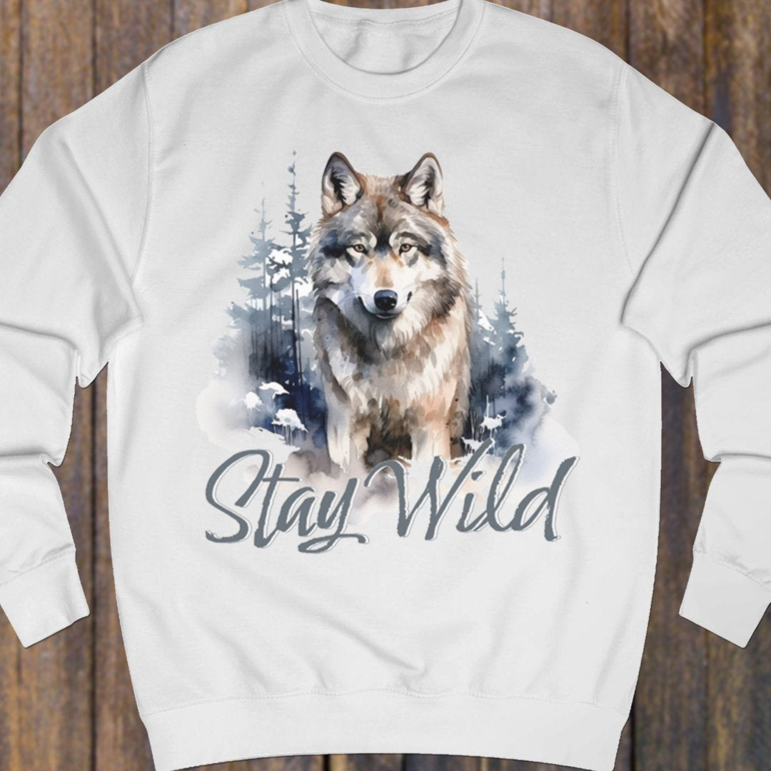 Wolf Stay Wild sweatshirt
