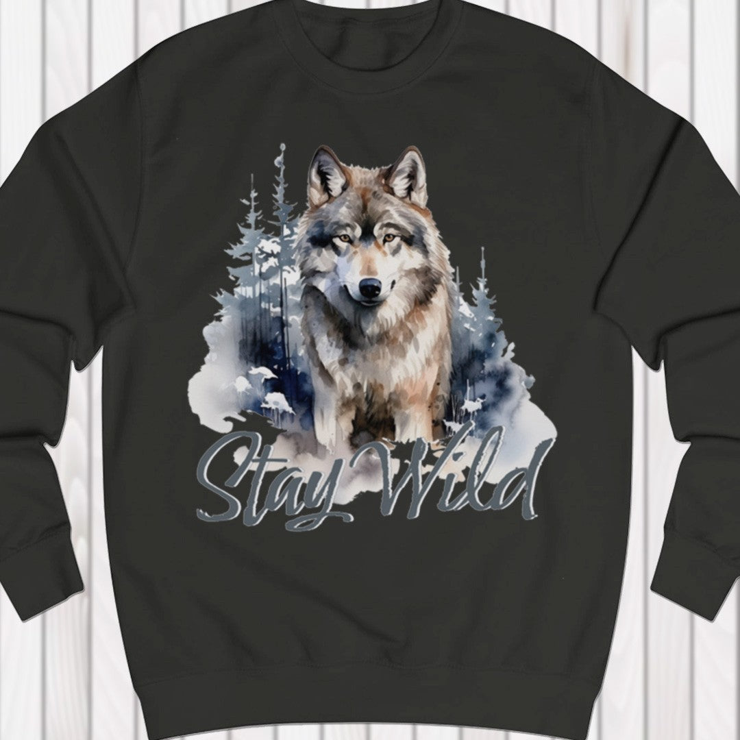 Wolf Stay Wild sweatshirt