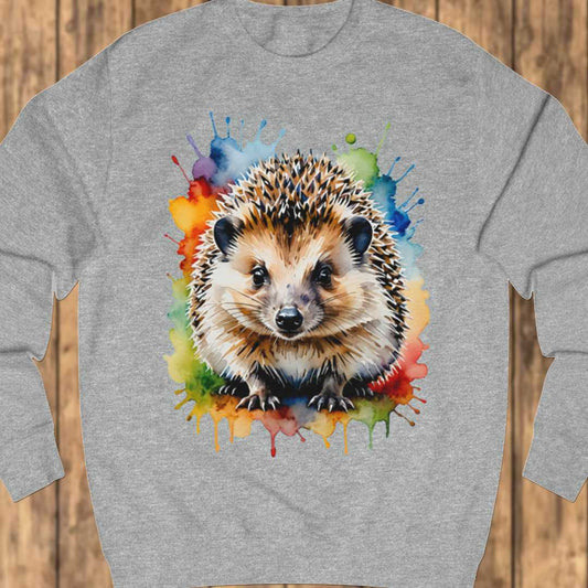 Hedgehog paintart sweatshirt