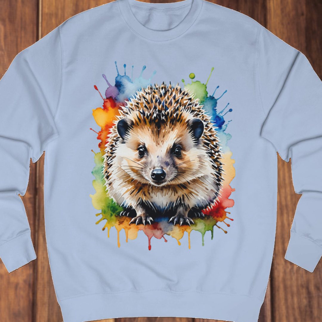 Hedgehog paintart sweatshirt