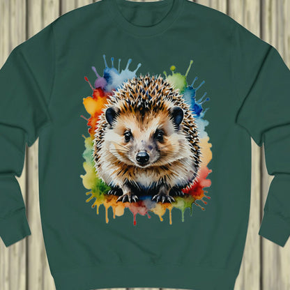 Hedgehog paintart sweatshirt