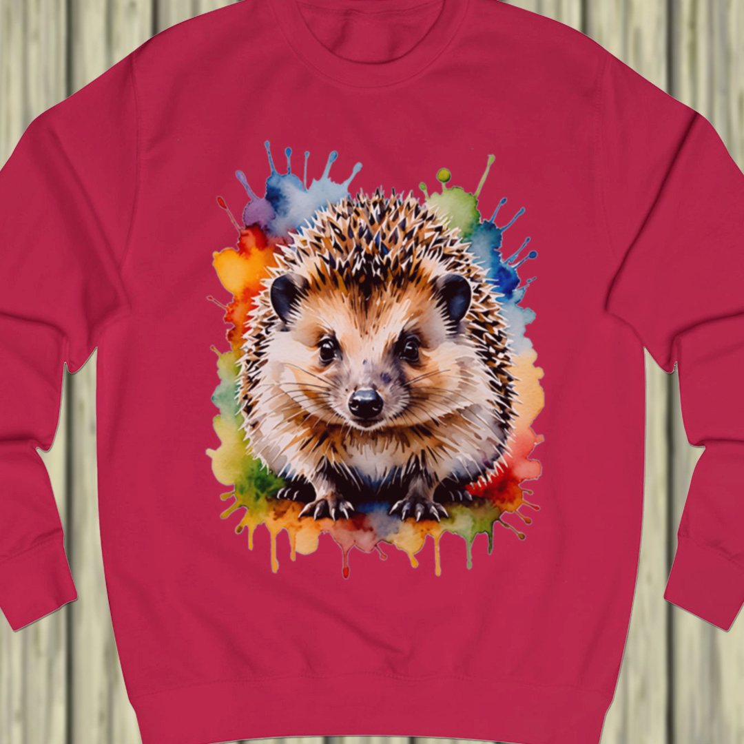 Hedgehog paintart sweatshirt