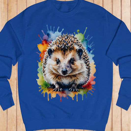 Hedgehog paintart sweatshirt