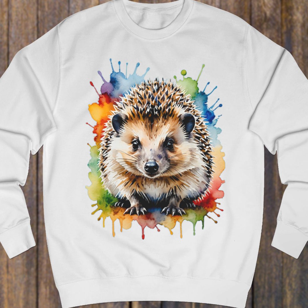Hedgehog paintart sweatshirt