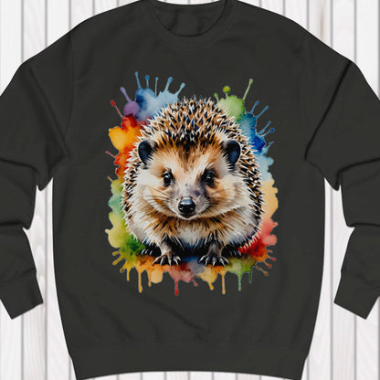 Hedgehog paintart sweatshirt