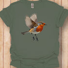 Rouge-gorge volant T-shirt intemporel 