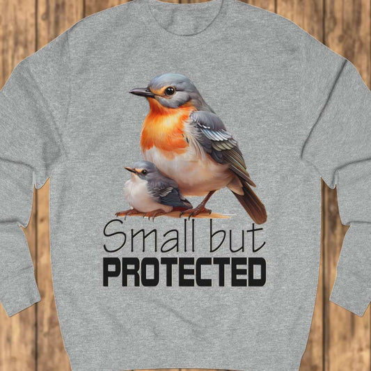 Small but Protected Roodborstje sweatshirt