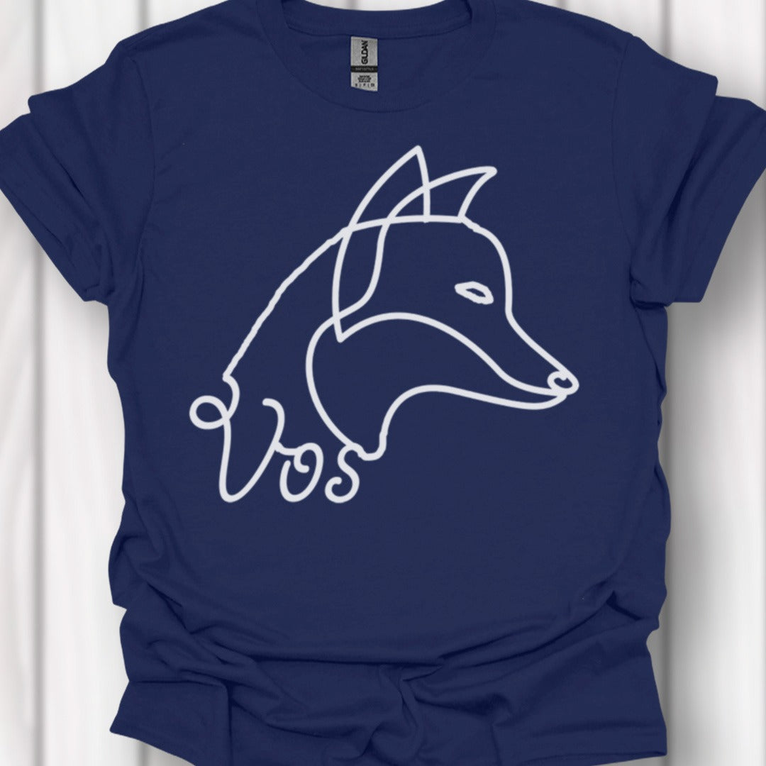 Fox line drawing white timeless T-shirt