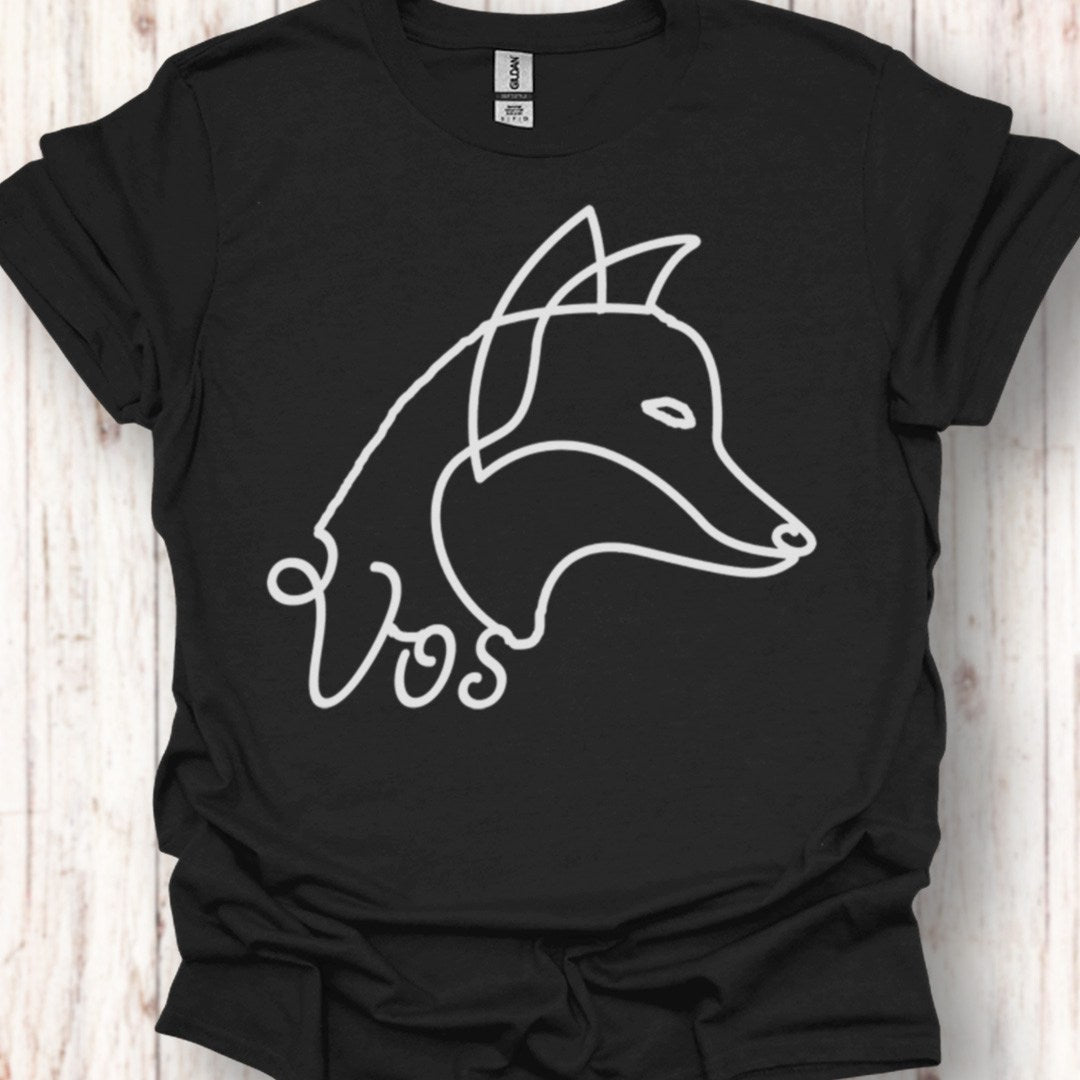 Fox line drawing white timeless T-shirt