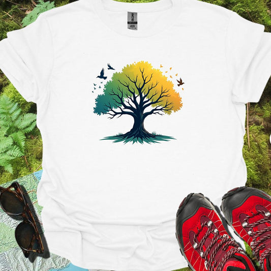 Green-yellow tree timeless T-shirt