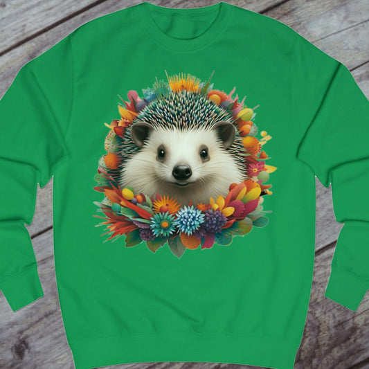 Floral hedgehog sweatshirt
