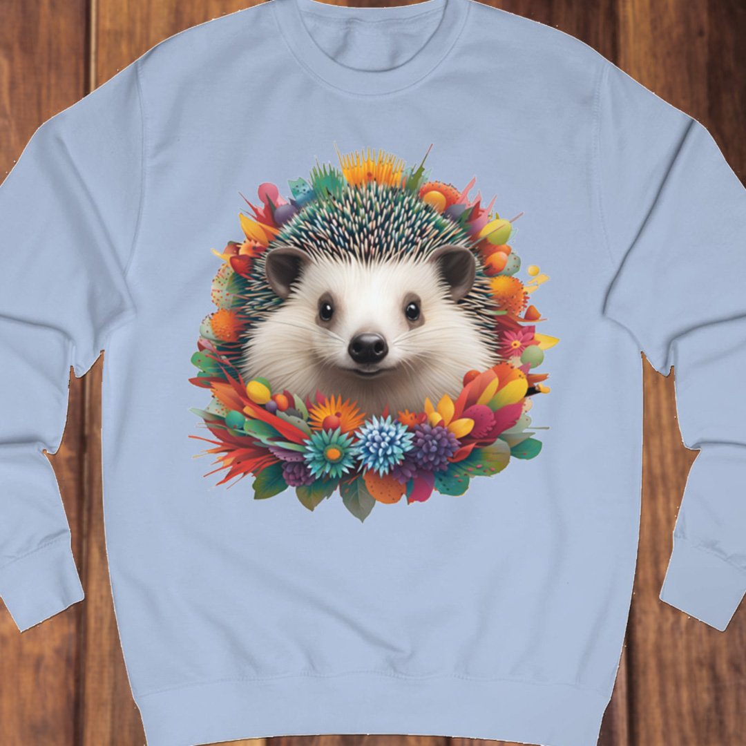 Floral hedgehog sweatshirt