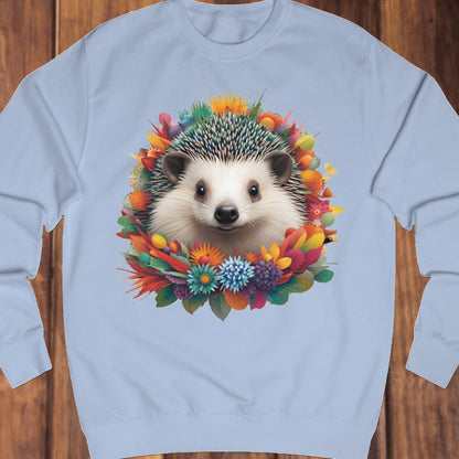Floral hedgehog sweatshirt